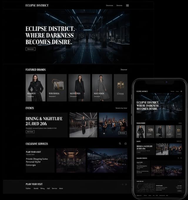 Design concettuale – Stile dark e moderno